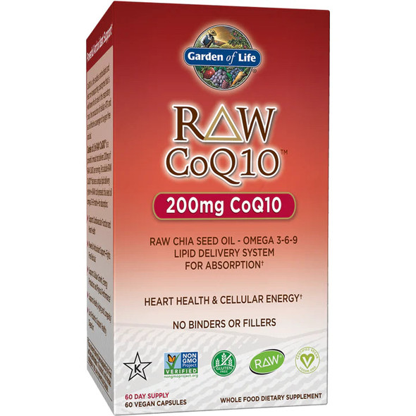 Garden of life Raw CoQ10 - 60 Vegan Caps Garden of life Raw CoQ10 - 60 Vegan Caps