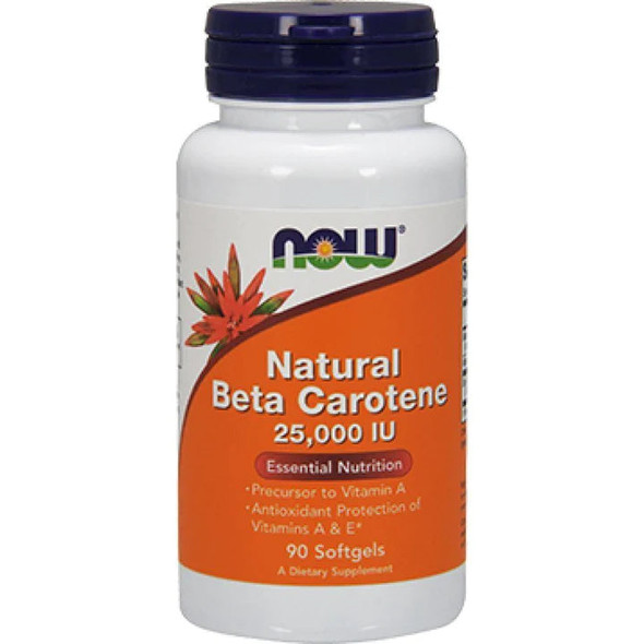 Natural Factors Beta Carotene (Natural) D. salina with Mixed Carotenoids 25000 IU - 90 Softgels