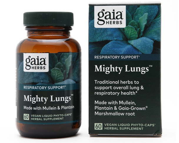 Gaia Herbs Mighty Lungs Respiratory Support - 60 Capsules