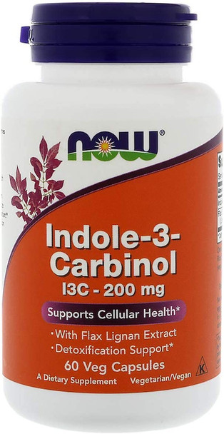 Now foods Indole-3 Carbinol (I3C) 200 mg. - 60 Vegetable Capsule(s)