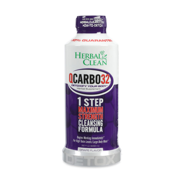 Herbal Clean QCarbo32 with Eliminex Plus Grape 32 Fl Oz