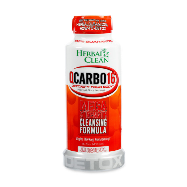 Herbal Clean Same-Day Premium Detox Drink 16oz -Strawberry Mango