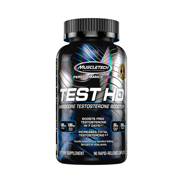 Muscletech Test HD 90 Rapid-Release Caplets Yeast Free by MuscleTech