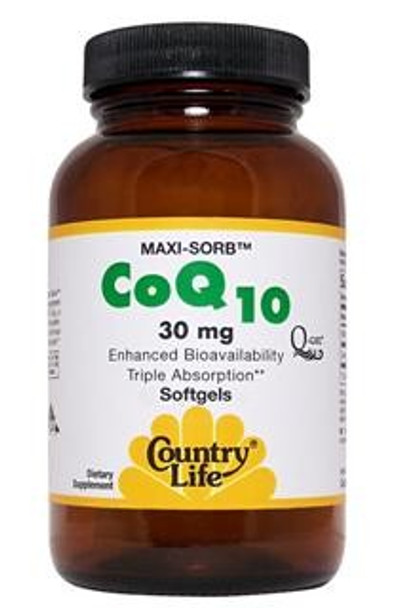 Country Life  Maxi-Sorb Co-Q10 30mg (50 Softgel)