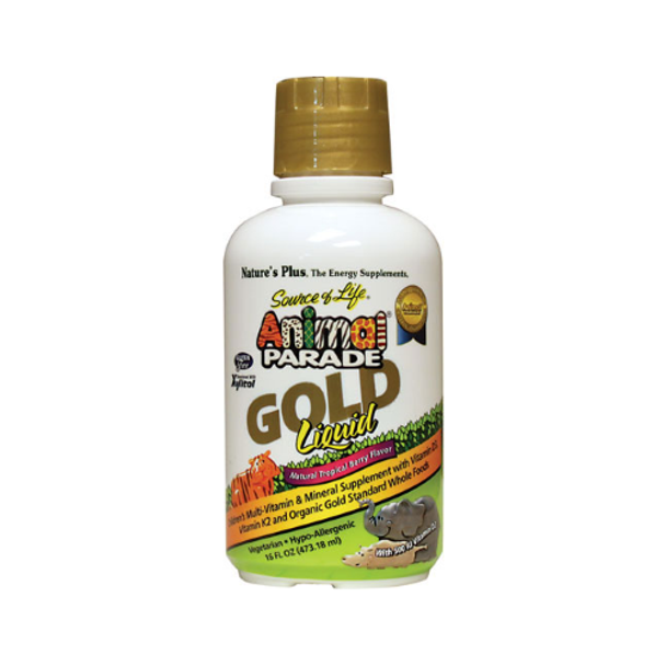 Natures Plus Animal Parade Gold Liquid Multivitamin & Mineral 16 Fl Oz Liquid