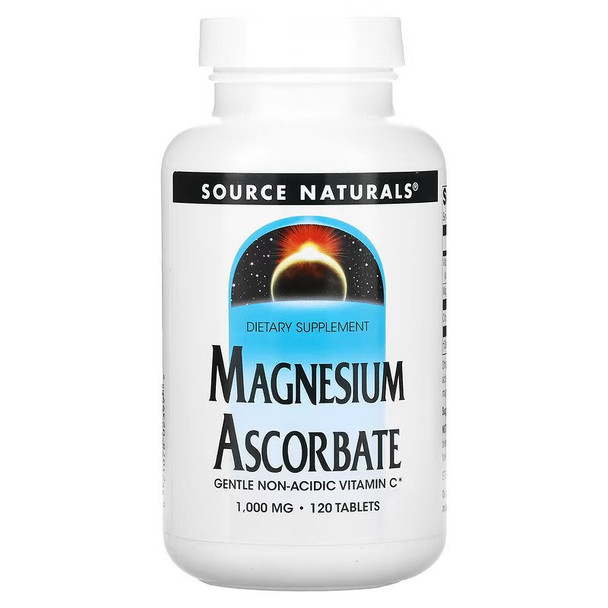 Source Naturals, Magnesium Ascorbate, 1,000 mg, 120 Tablets