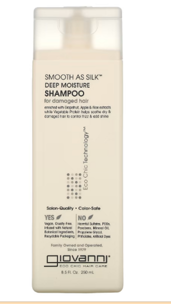 Giovanni, Smooth As Silk, Deep Moisture Shampoo, For Damaged Hair, 8.5 fl oz (250 ml)