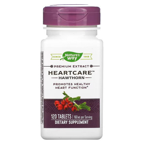 Nature's Way, HeartCare, Hawthorn, 80 mg , 120 Tablets