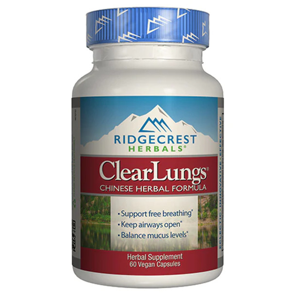 Ridgecrest Herbals, ClearLungs Red, 60 Vegan Capsules