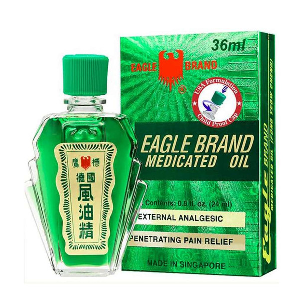 Eagle Brand Medicated Oil Green Relief 36ml Buy 12 get 1 FREE