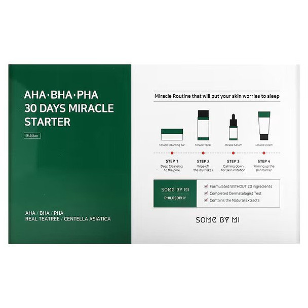 Some By Mi, AHA.BHA.PHA, 30 Days Miracle Starter Edition, 4 Piece Kit
