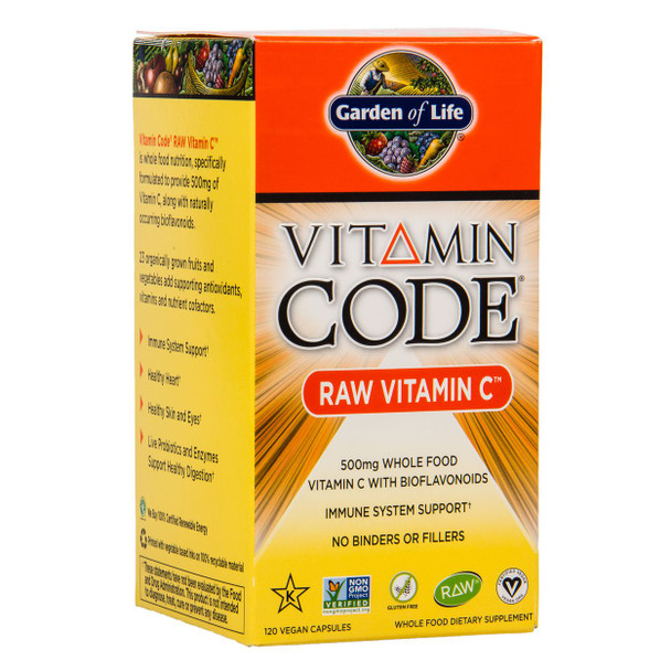 garden of life vitamin code raw vitamin c 120 vegan capsules