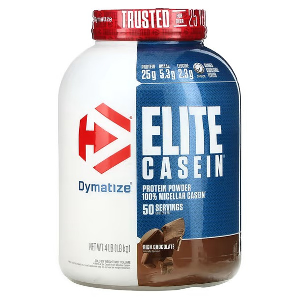 Dymatize, Elite Casein, Rich Chocolate, 4 lb (1.8 kg)