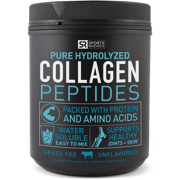 Premium Collagen Peptides (16oz) | Grass-Fed, Certified Paleo Friendly, Non-Gmo and Gluten Free