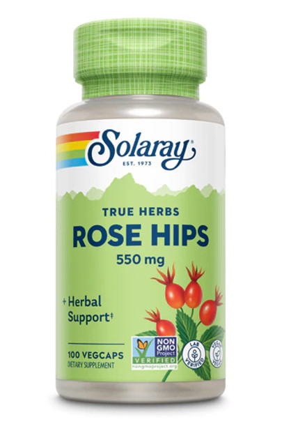 Solaray Rose Hips -- 550 mg - 100 VegCaps