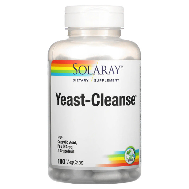 solaray yeast cleanse, 180 VegCaps, yeast cleanse solaray