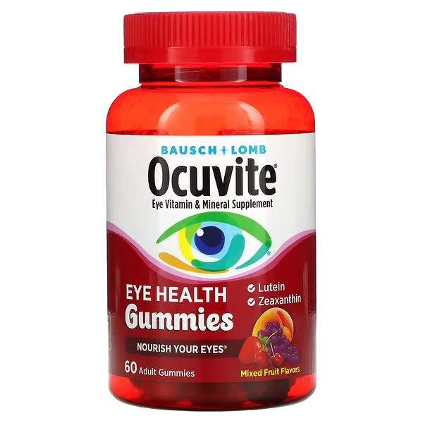 Ocuvite, Eye Health Gummies, Mixed Fruit  60 Adult Gummies
