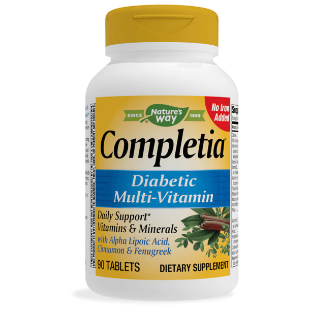 Nature's Way, Completia, Diabetic Multi-Vitamin, 90 Tablets