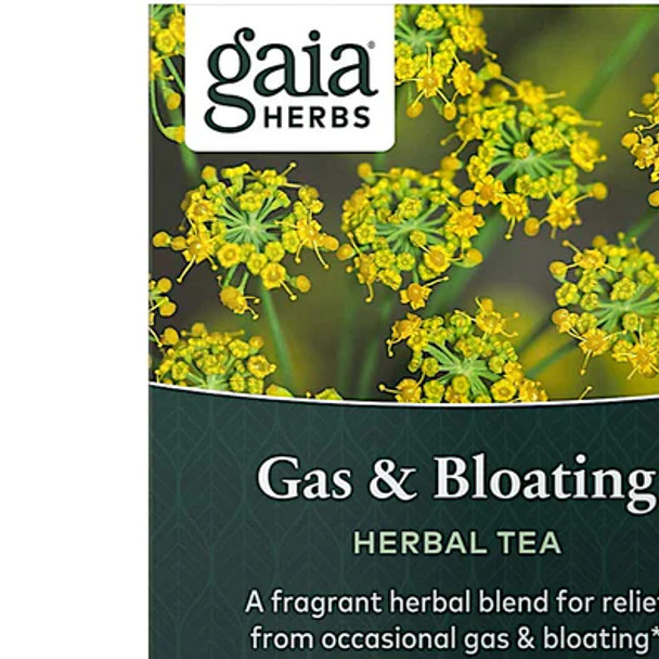 Gaia Herbs, Gas & Bloating Tea, 16 Tea Bags