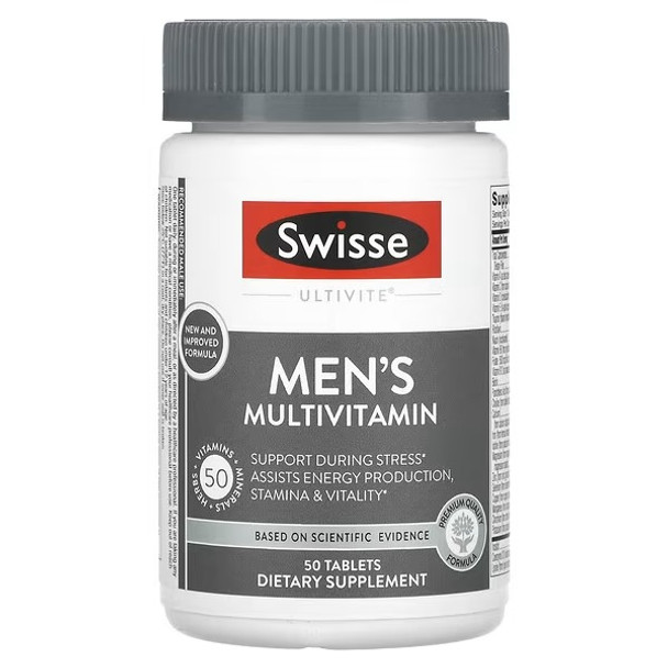 Swisse, Ultivite, Men's Multivitamin, 50 Tablets
