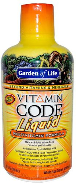 Garden of Life Vitamin Code Liquid Multivitamin Formula 30 Oz