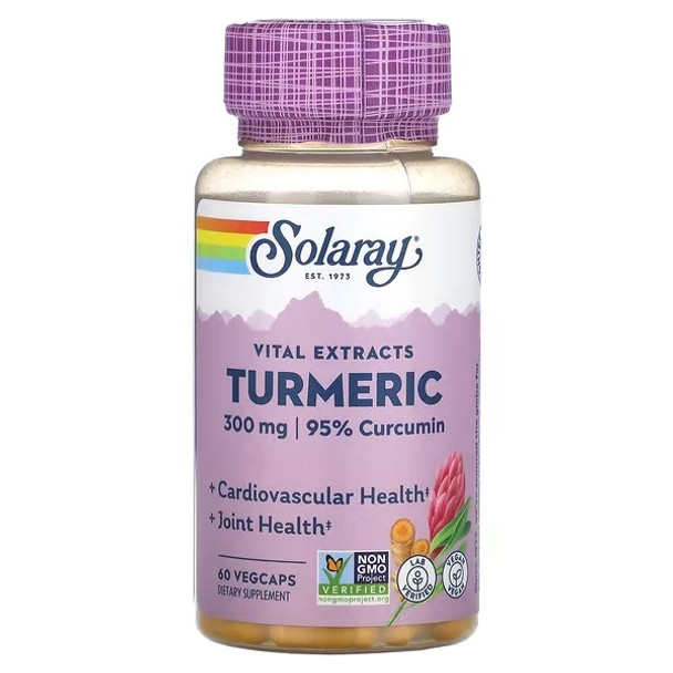 Solaray, Turmeric , 300 mg, 60 VegCaps