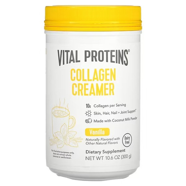 vital proteins collagen creamer, Vanilla, 10.6 oz (300 g)