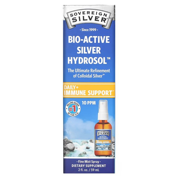 Sovereign Silver, Bio-Active Silver Hydrosol, Fine Mist Spray, 10 ppm, 2 fl oz (59 ml)