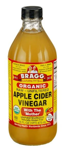 Bragg Organic Unfiltered Apple Cider Vinegar Raw, 16 Ounce