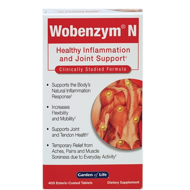 Wobenzym N Healthy Inflammation and Joint Support 400 Tablets