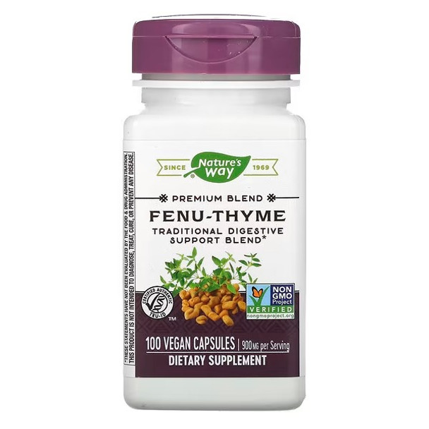 Nature's Way, Fenu-Thyme, 450 mg, 100 Vegan Capsules