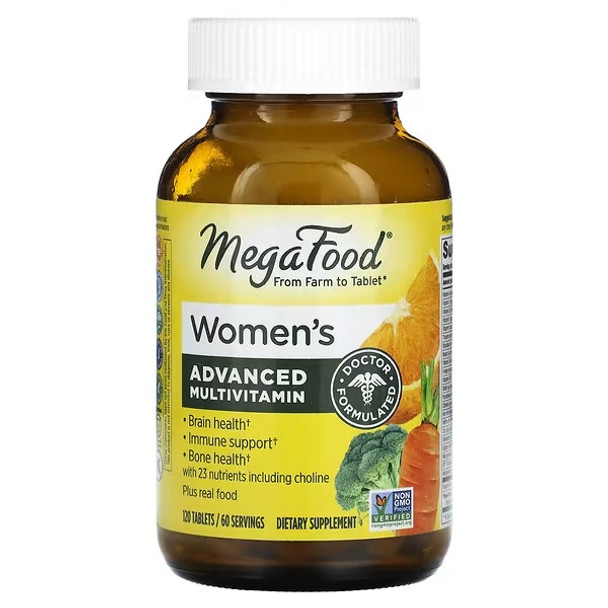 MegaFood, Women's Advanced Multivitamin, 120 Tablets