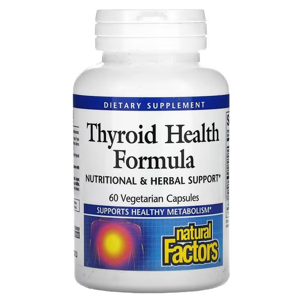 Natural Factors, Thyroid Health Formula, 60 Vegetarian Capsules