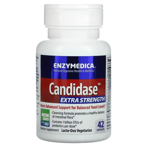 Enzymedica, Candidase, Extra Strength, 42 Capsules