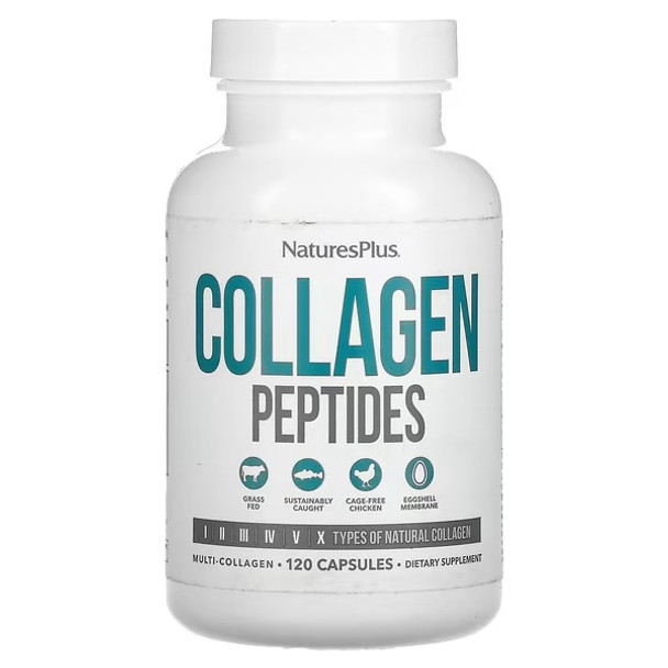 NaturesPlus, Collagen Peptides, 120 Capsules