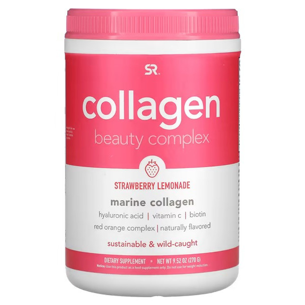 Sports Research, Collagen Beauty Complex Marine Collagen, Strawberry Lemonade, 9.52 oz (270 g)