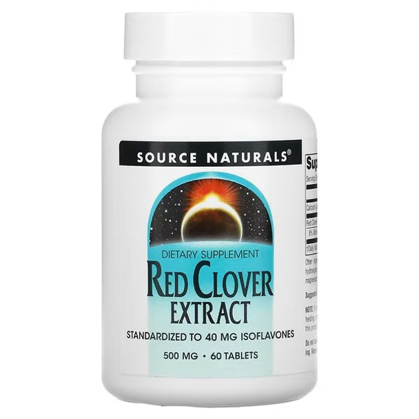 Source Naturals, Red Clover Extract, 500 mg, 60 Tablets