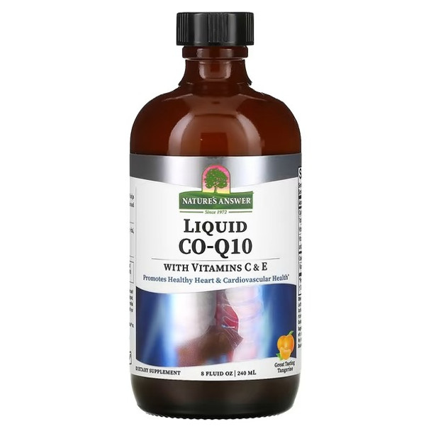 Nature's Answer, Liquid Co-Q10 with Vitamins C & E, Tangerine, 8 fl oz (240 ml)