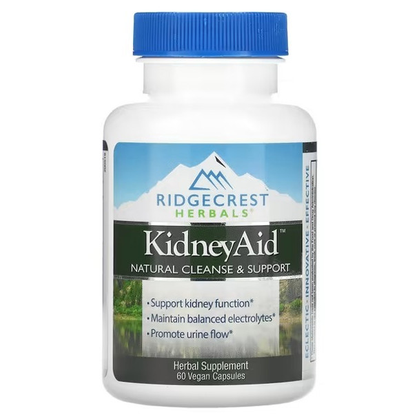 RidgeCrest Herbals, KidneyAid, 60 Vegan Capsules