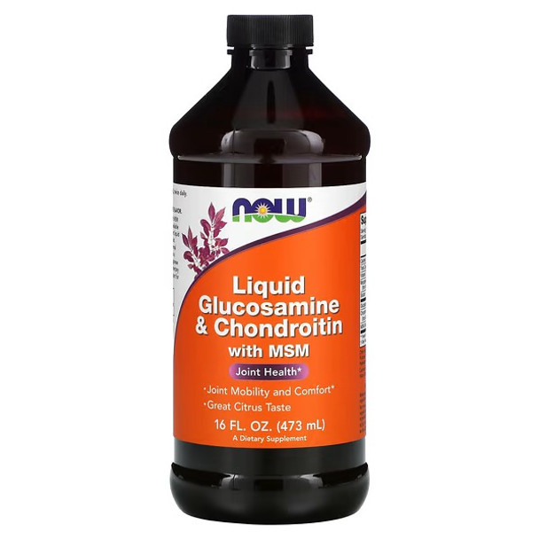 NOW Foods, Liquid Glucosamine & Chondroitin with MSM, 16 fl oz (473 ml)