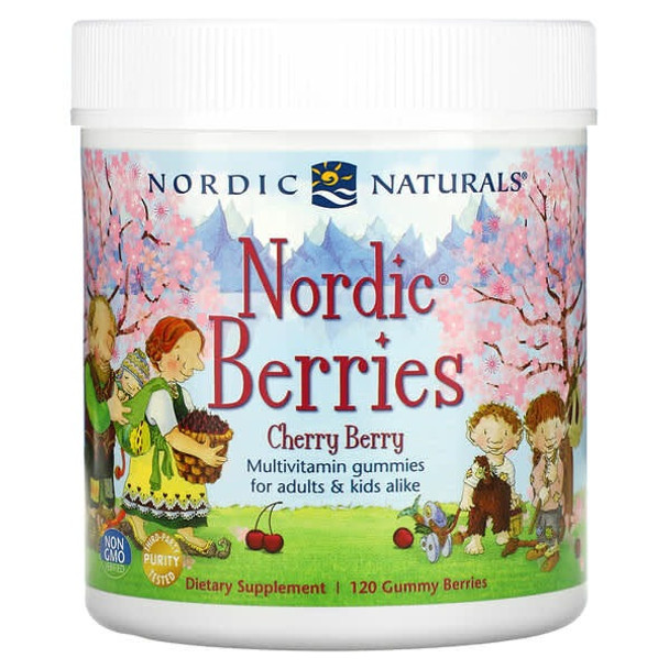 Nordic Naturals, Nordic Berries, Cherry Berry, 120 Gummy Berries