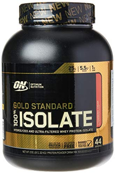 Optimum Nutrition Whey Isolate, Strawberry Cream 2.91 lbs