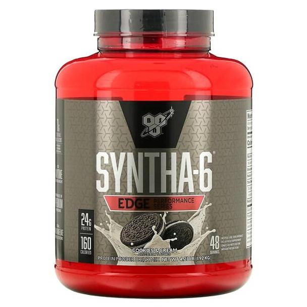 BSN, Syntha-6 Edge, Protein Powder Mix, Cookies & Cream, 4.23 lb (1.92 kg)