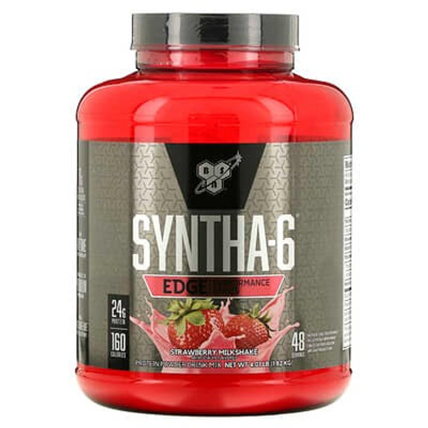 BSN, Syntha-6 Edge, Protein Powder Mix, Strawberry Milkshake, 4.01 lb (1.82 kg)