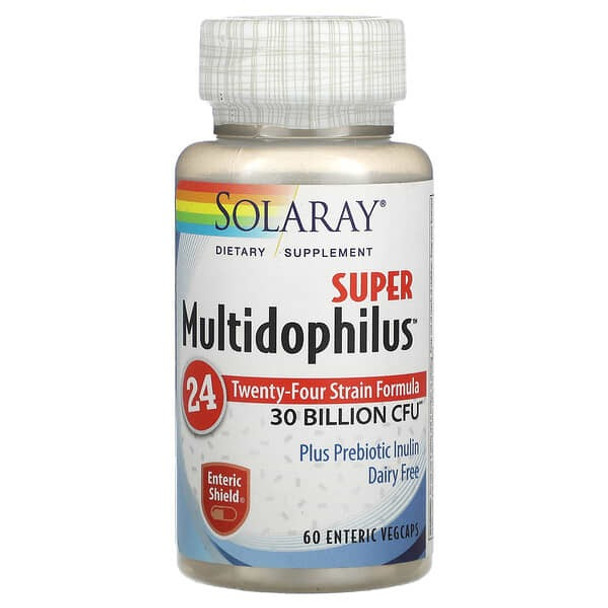 Solaray, Super Multidophilus 15 Billion CFU, 60 Enteric Vegcaps