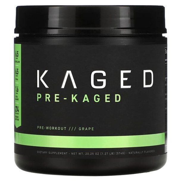 Kaged, PRE-KAGED, Pre-Workout, Grape, 1.27 lb (574 g)