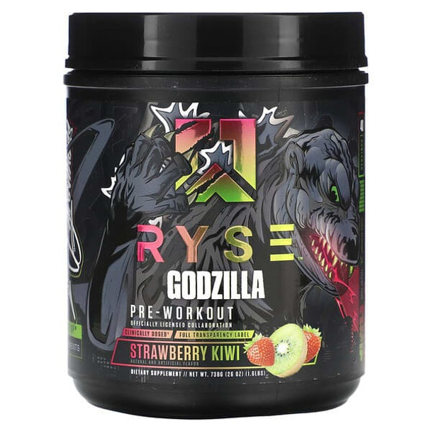 Ryse Supps, Godzilla, Pre-Workout, Strawberry Kiwi, 1.6 lbs (738 g)