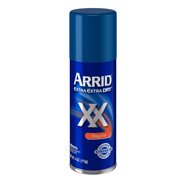 Arrid XX Extra Extra Dry Aerosol Antiperspirant Deodorant, Regular 4 oz.