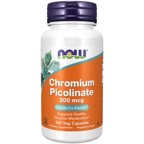 Now Foods, Chromium Picolinate, 200 Mcg, 100 Veg Caps
