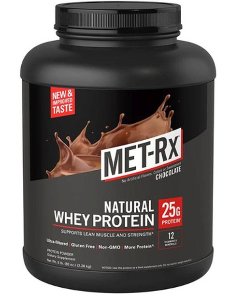 MET-RX NATURAL WHEY PROTEIN CHOCOLATE - 5 LB